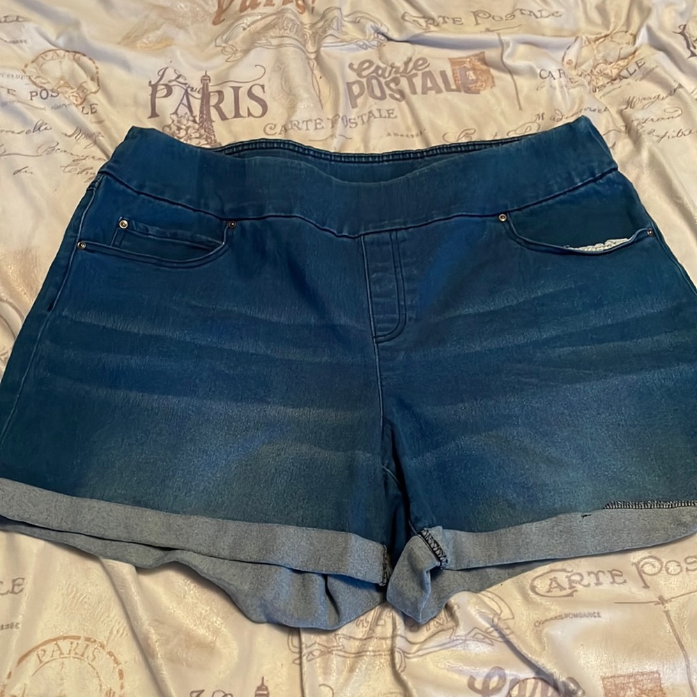 Blue wash Shorts
